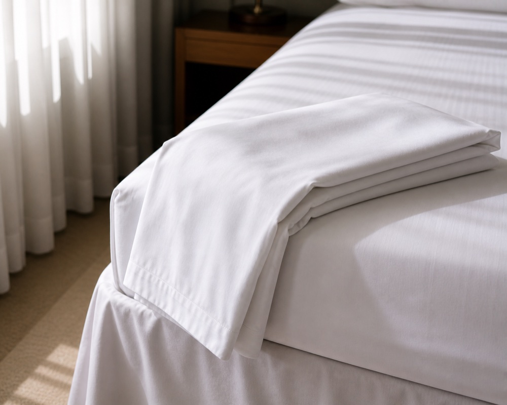 White duvet cover