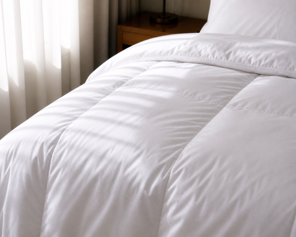 White hotel duvet