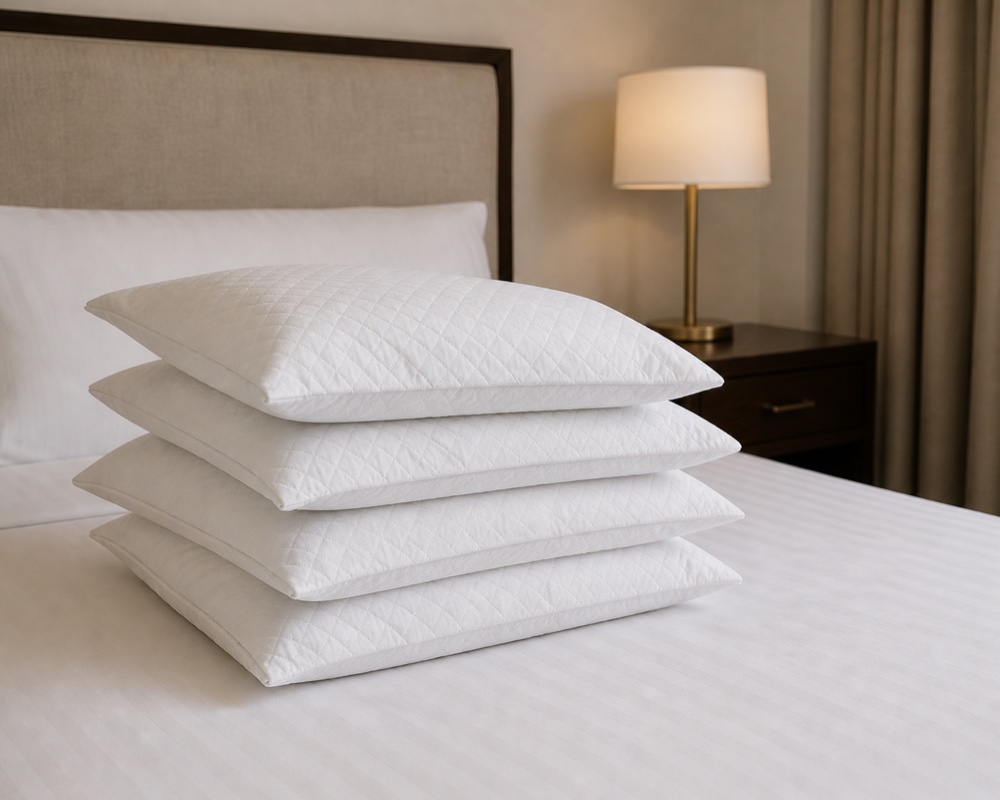 White pillow protector